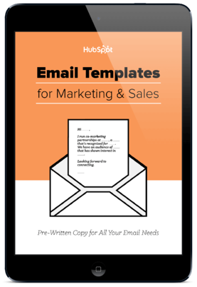 15 Email Templates for Marketing and Sales from HubSpot