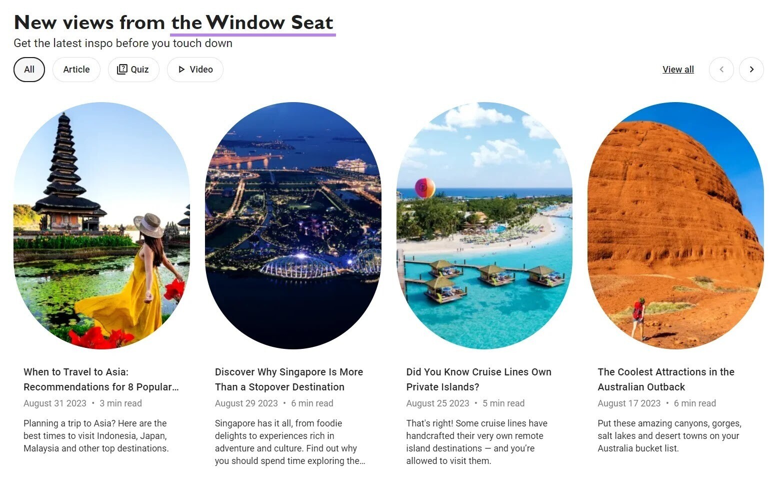 “The Window Seat” travel blog