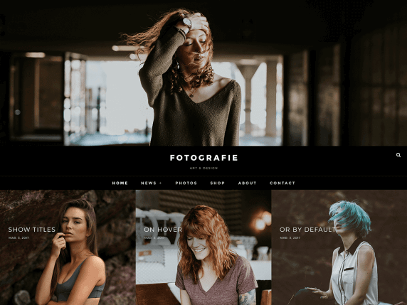 Fotografie photography WordPress theme